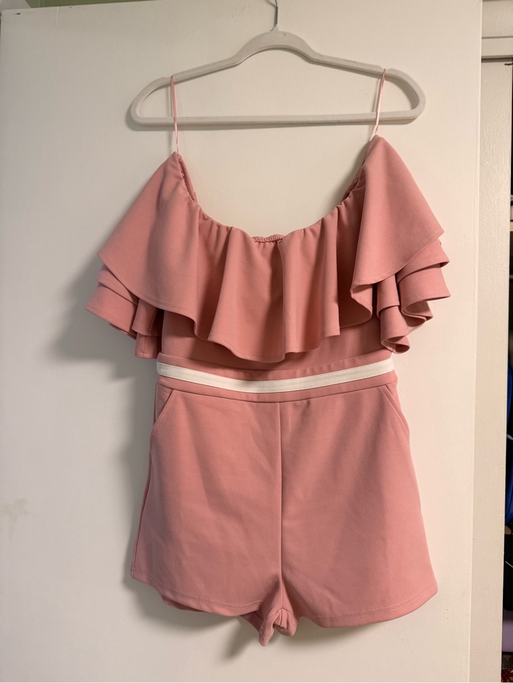 Banjul Dusty Rose Spaghetti Strap Romper